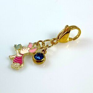 Piglet with Birthstone Clip On Charm - CUSTOMIZABLE